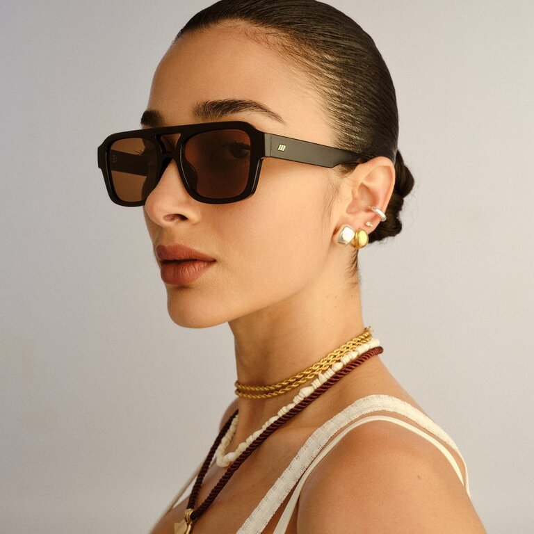 LE SPEC SUBZERO SUNGLASSES IN BLACK