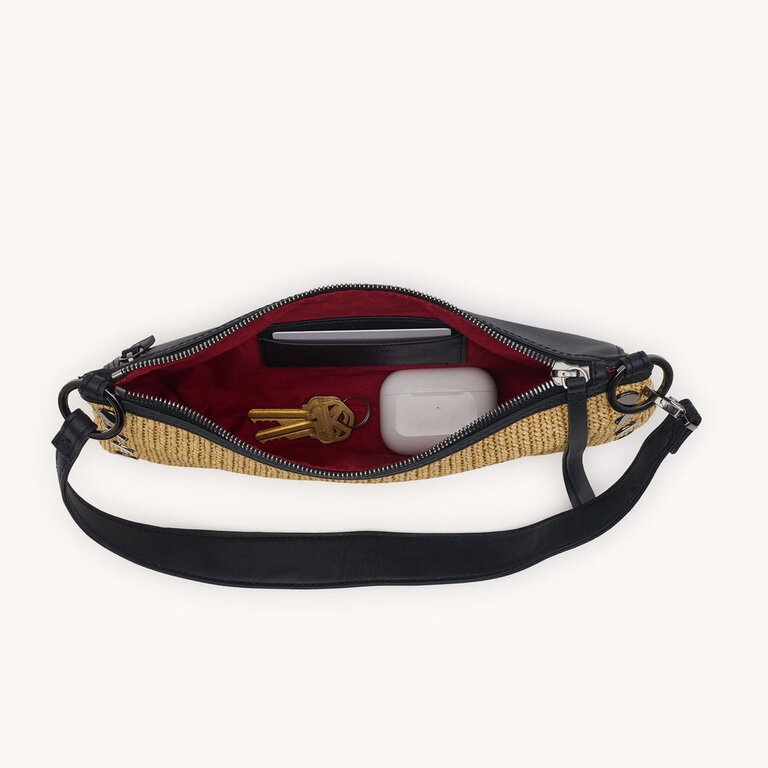 KINROSS KYLE NOIR SMOOTH RAFFIA