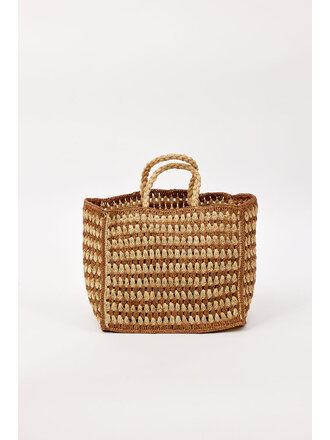 HAT ATTACK MELODY BAG IN  NATURAL/TOAST