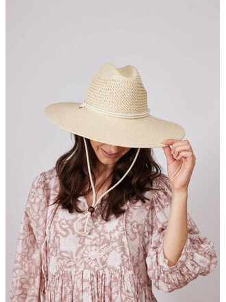 HAT ATTACK PACKABLE SURFER CHINSTRAP HAT IN NATURAL