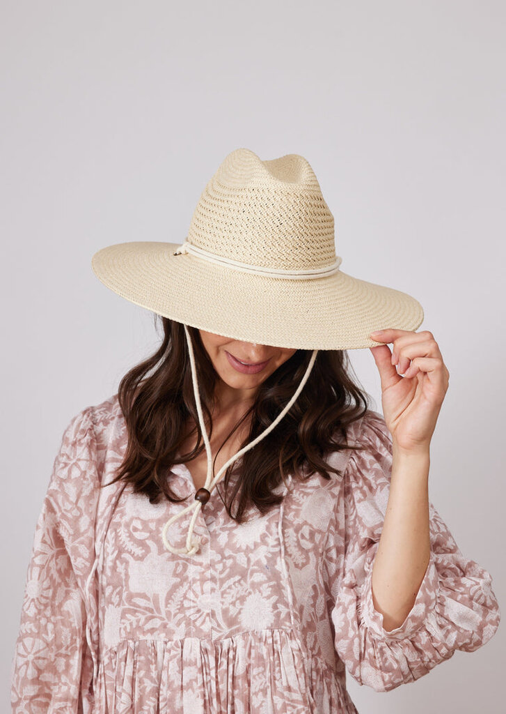 HAT ATTACK PACKABLE SURFER CHINSTRAP HAT IN NATURAL