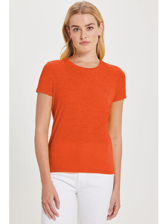 SHORT SLEEVE SLUB BOY TEE IN FIESTA