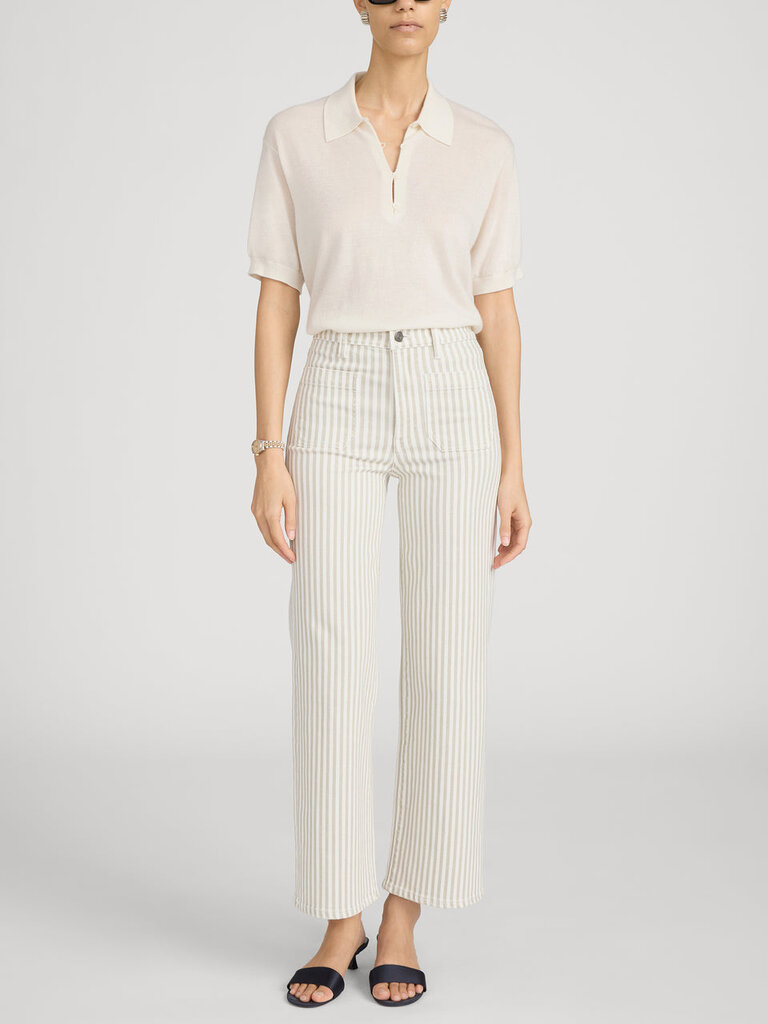 ANCHOR PANT IN FLAX STRIPE