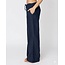 LLEA BLUE DANA LINEN STRAIGHT LEG IN BARK AND INK