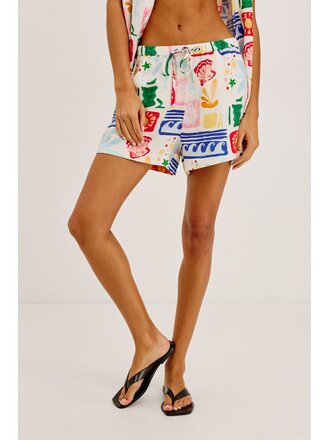 RAILS JENNER PRINT SHORTS IN BAHAMA