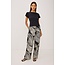 EMMIE PRINT PANTS IN ONYX WAVE