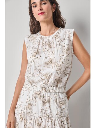 LILLA P POPLIN SHELL IN FERN PRINT