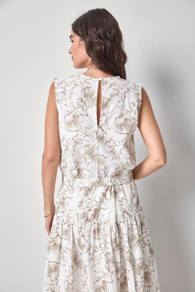 LILLA P POPLIN SHELL IN FERN PRINT