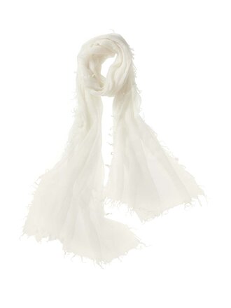 ALPINE CASHMERE ALTA SHAWL IN OYSTER AND EBONY