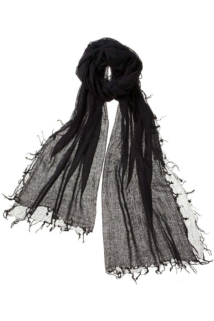 ALPINE CASHMERE ALTA SHAWL IN OYSTER AND EBONY
