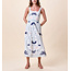 CLEOBELLA CARMEN MIDI DRESS IN LILIANA BLUE SURF