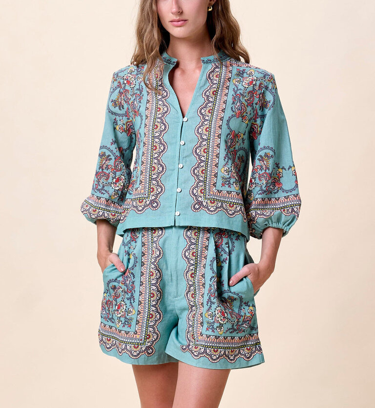 CLEOBELLA NOELLE BLOUSE IN BLEURA
