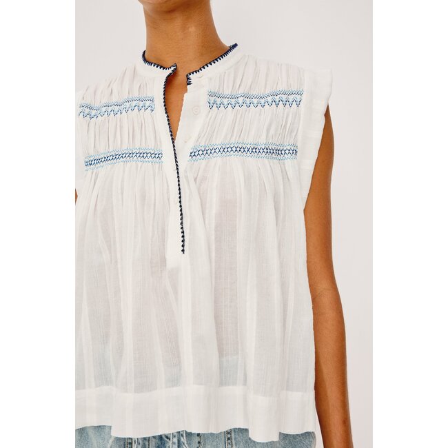 RAILS WILLOW SLEEVELESS TOP IN WHITE