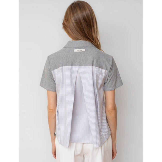 WE-AR4 MEDIA POLO IN GREY MULTI