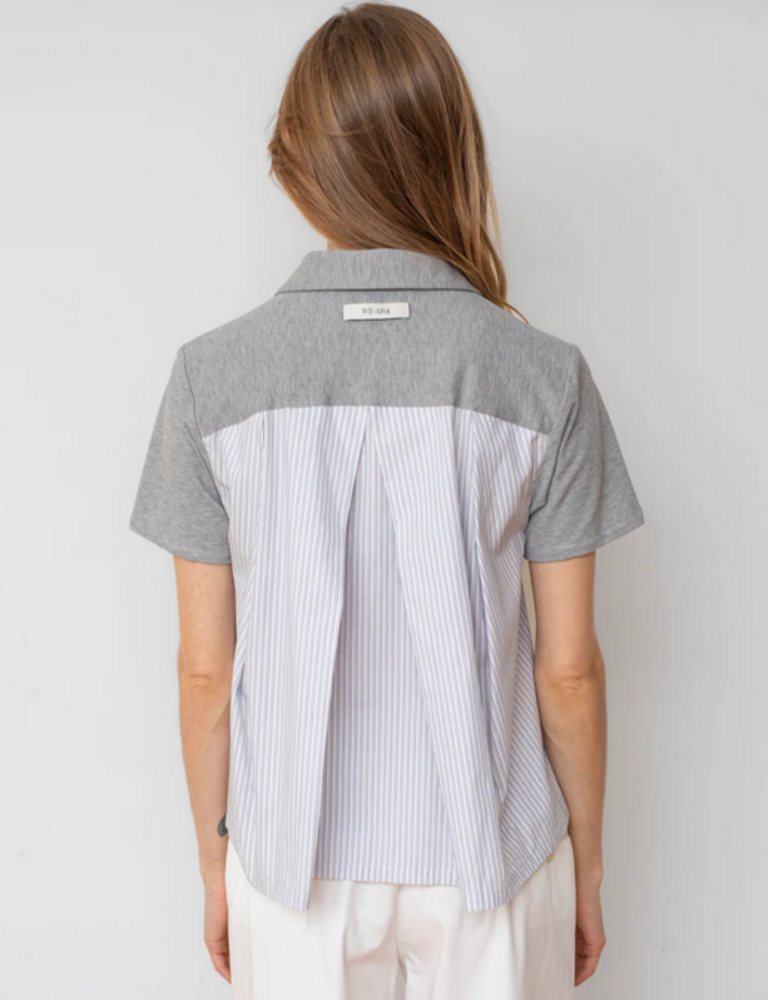 WE-AR4 MEDIA POLO IN GREY MULTI