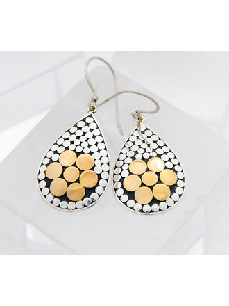 KATHY KAMEI BE A LIGHT LG FLOWER EARRINGS