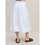 MARGARET O'LEARY VENICE POPLIN SKIRT IN WHITE AND NAVY
