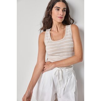 LILLA P LILLA P STRIPED WIDE STRAP TANK