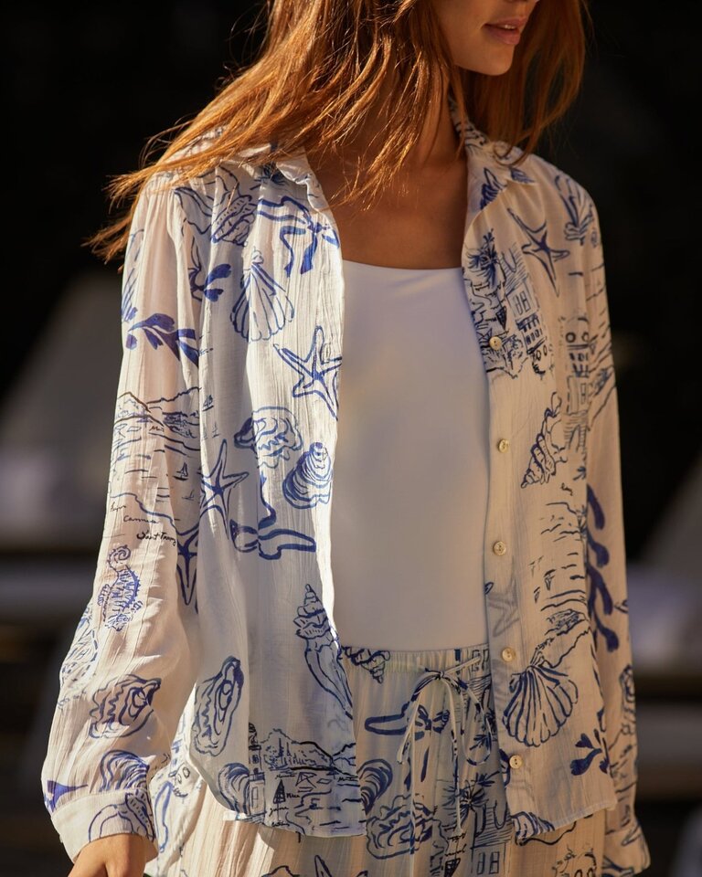 BELLA DAHL BELLA DAHL CLASSIC BUTTON DOWN
