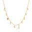 TAI JEWELRY GOLD NECKLACE WITH STATIONED CHARMS