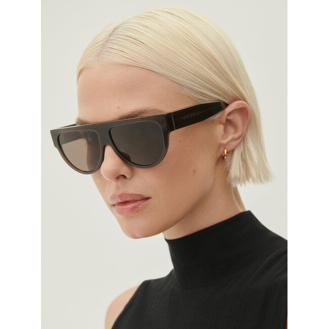 VARLEY VARLEY DALLING OVERSIZE SUNGLASSEDALLING OVERSIZE SUNGLASSES CHOCOLATES CHOCOLATE