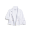FRANK & EILEEN MINI BELFAST CROP FLEECE PEACOAT IN WHITE