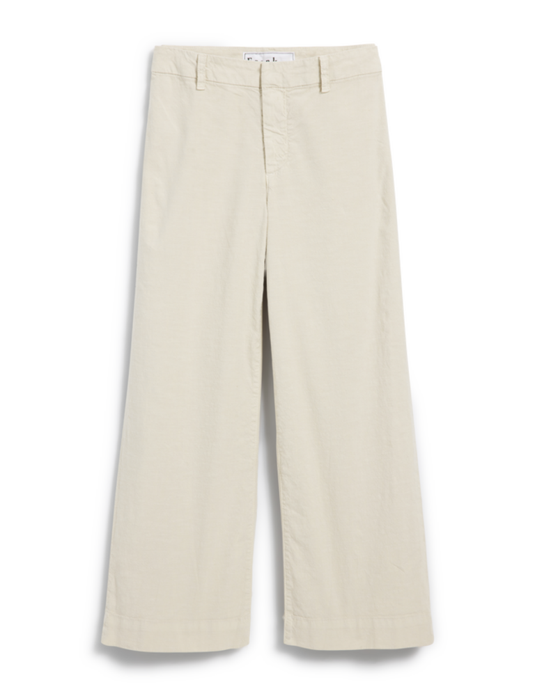 FRANK & EILEEN WEXFORD WIDE LEG LINEN TROUSER IN CEMENT