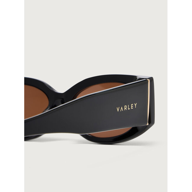 VARLEY LAMBETH OVAL SUNGLASSES IN BLACK