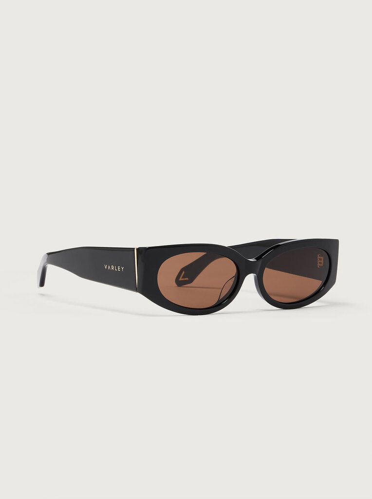 VARLEY LAMBETH OVAL SUNGLASSES IN BLACK