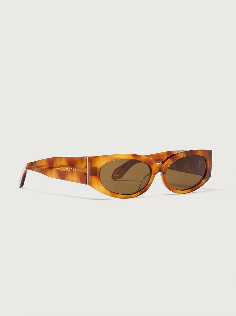 VARLEY LAMBETH OVAL SUNGLASSES IN BRIGHT TORTOISE