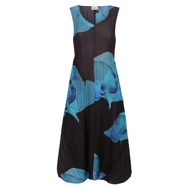 ESTRELLA DRESS IN  AQUA PEA