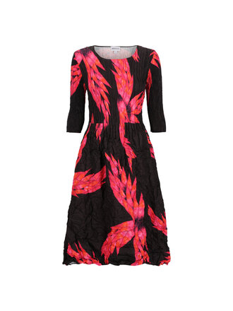 3/4 SL SMASH POCKET DRESS IN PINK NIGHT DRAGON