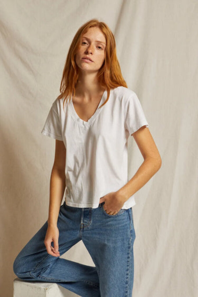 PERFECT WHITE TEE PERFECT WHITE TEE HENDRIX S/S BOXY V-NECK