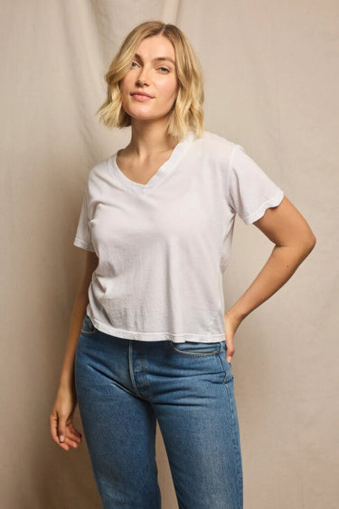 PERFECT WHITE TEE PERFECT WHITE TEE HENDRIX S/S BOXY V-NECK