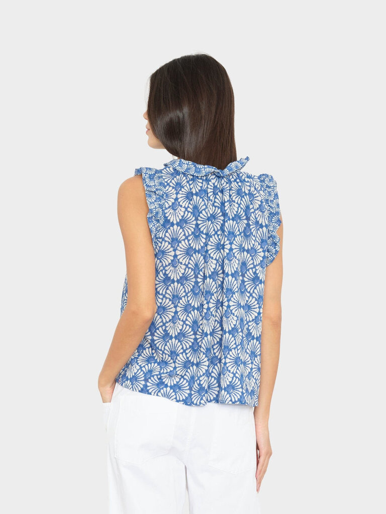 XIRENA BEX TOP IN COBALT SHELL