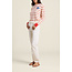 TROVATA THE CLEO SWEATER IN ANTIQUE WHITE/RED