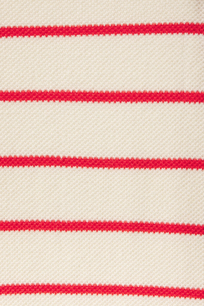 TROVATA THE CLEO SWEATER IN ANTIQUE WHITE/RED