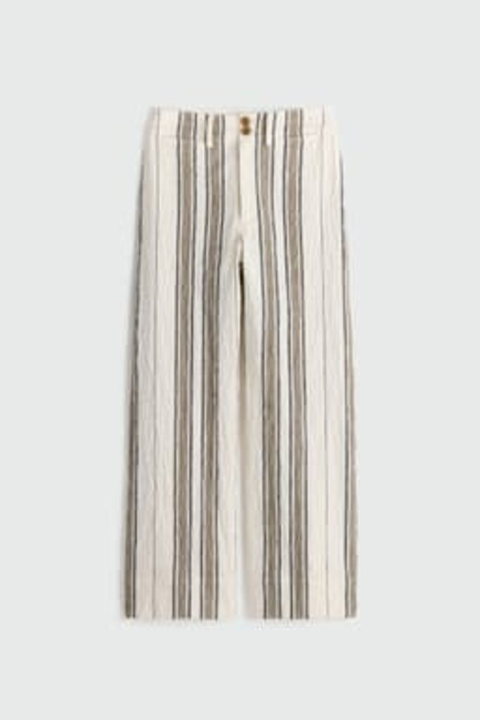 APIECE APART STRIPE MERIDA PANT IN AFFOGATO STRIPE