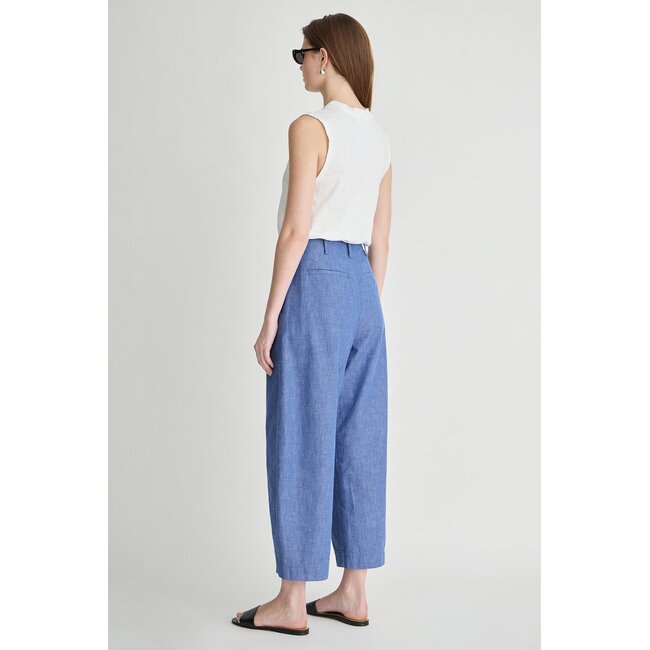 APIECE APART BARI CROP TROUSER IN CHAMBRAY