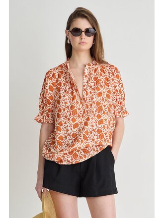APIECE APART LOS ALTOS TOP IN NIGHT BLOOMS SORBET
