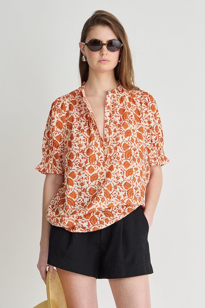 APIECE APART LOS ALTOS TOP IN NIGHT BLOOMS SORBET