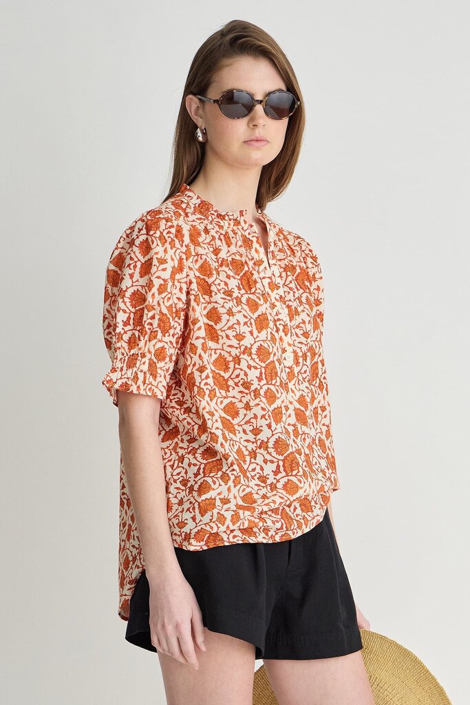 APIECE APART LOS ALTOS TOP IN NIGHT BLOOMS SORBET