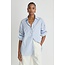 APIECE APART ISOLDE BUTTON DOWN IN BLUE/WHITE STRIPE