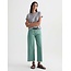 AG SAIGE WIDE LEG CROP IN SULFUR WASHED JADE