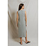 PERFECT WHITE TEE LANELL SUPIMA COTTON S/L DRESS IN HEATHER GREY
