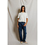 PERFECT WHITE TEE MAUDE COTTON SHORT SLEEVE CARDIGAN IN WHITE