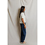 PERFECT WHITE TEE MAUDE COTTON SHORT SLEEVE CARDIGAN IN WHITE