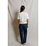 PERFECT WHITE TEE MAUDE COTTON SHORT SLEEVE CARDIGAN IN WHITE