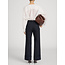 LE SLIM PALAZZO TROUSER CUFFED IN NAVY