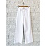 LE SLIM PALAZZO CROP IN RAW WHITE FRAY